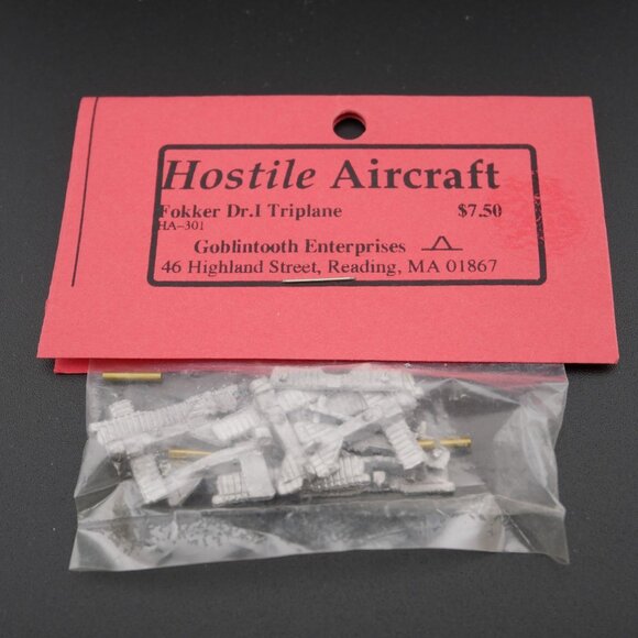 Goblintooth Enterprises Other - Hostile Aircraft WWI Fokker Dr.I Triplane kit HA-301 By Goblintooth Enterprises